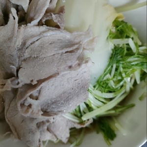 水菜と白菜のさっぱり豚しゃぶ鍋